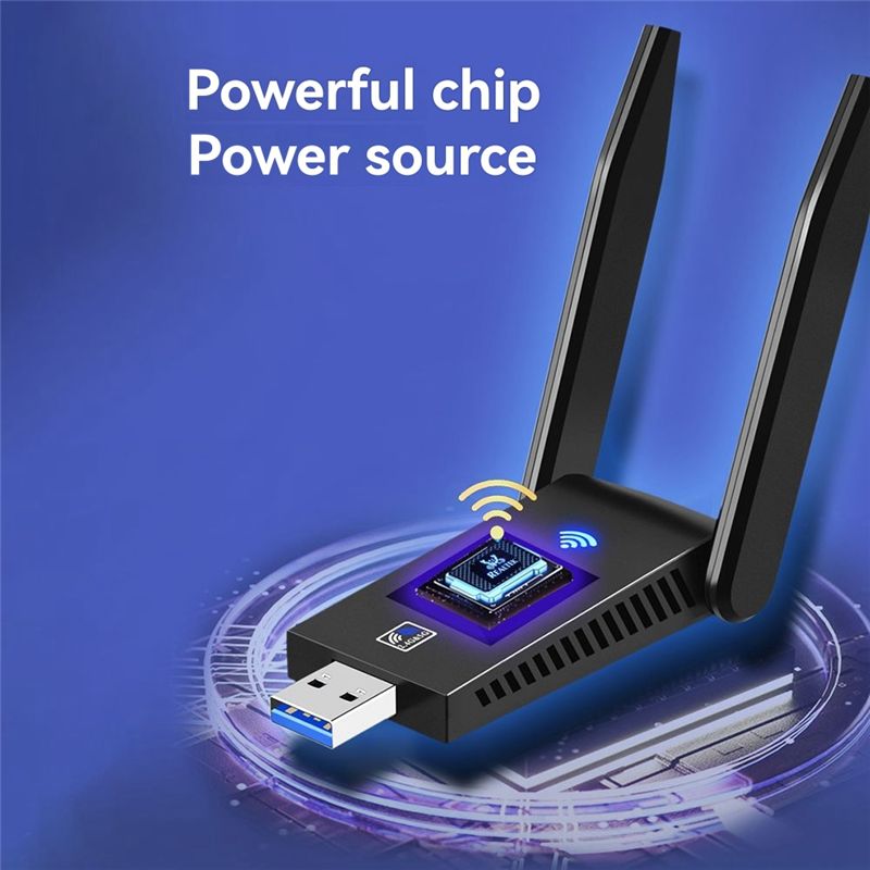 Bluetooth Adapter Receiver - Adattatore USB 3.0 N36R-1300Mbps con Wi-Fi