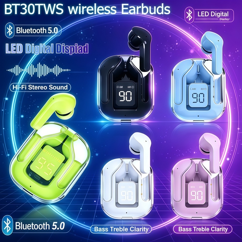Noise Cancelling Headphone - Cuffie Bluetooth TWS BT30 2026 Hot,