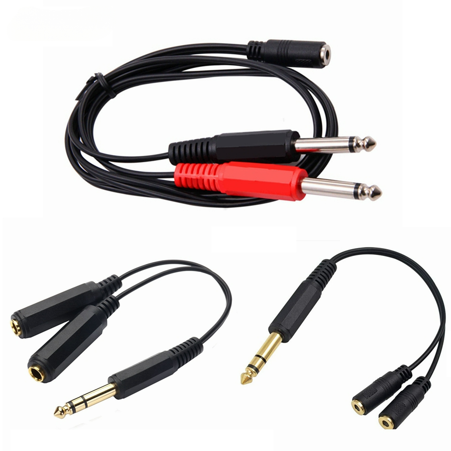 Audio Splitter Y - Cavo adattatore da 6.35 Mm maschio