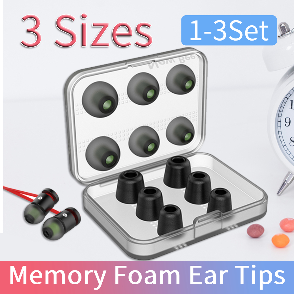 Earphone Foam Tip - Set da 1-3 Cuscinetti in Memory