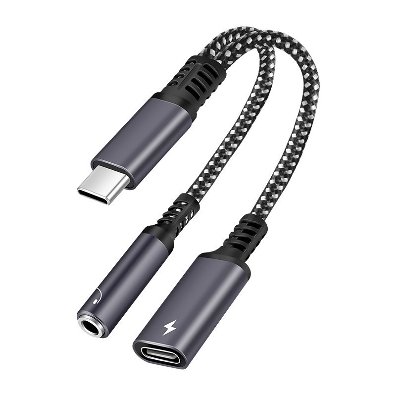 Earphone Splitter Jack - Cavo di ricarica rapida PD da