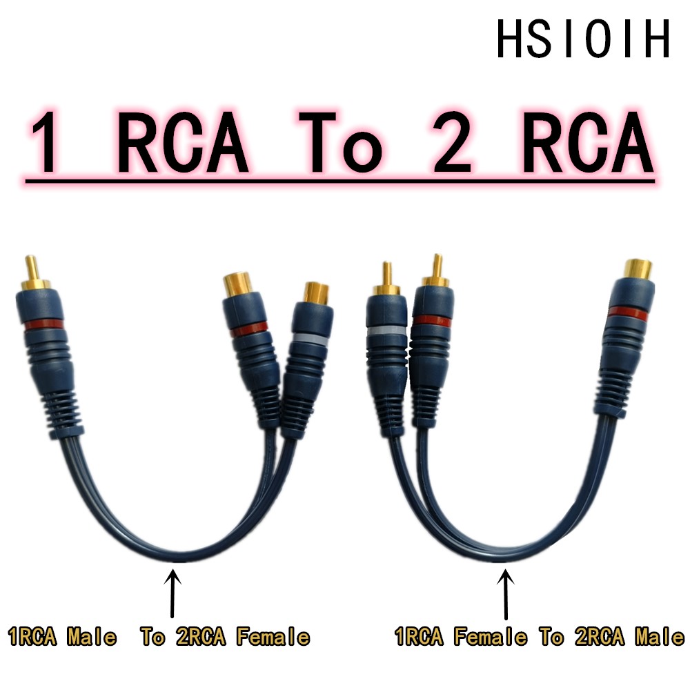 Audio Splitter Y - Linea Cooper Wire 2 RCA femmina