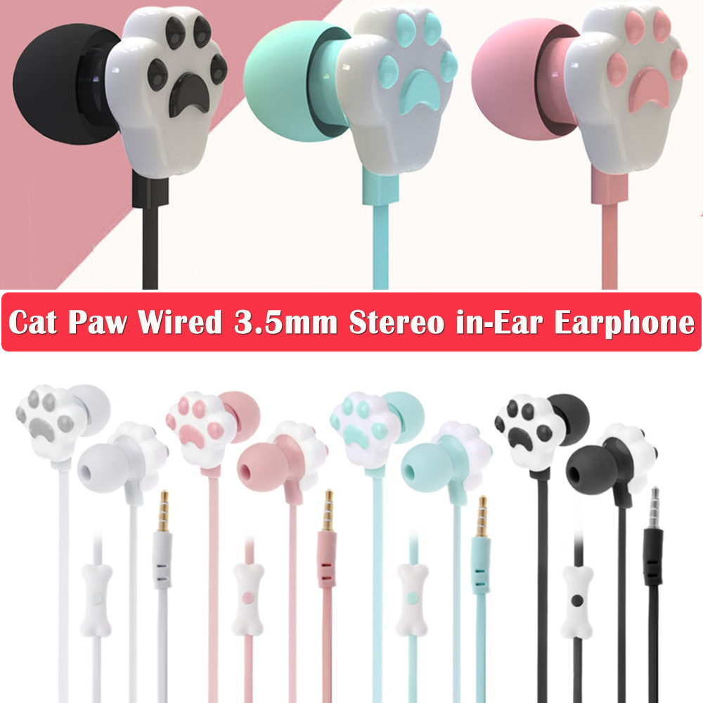 Audiophile Headphone Wired - Auricolari Cat Paw Cuffie intrauricolari stereo