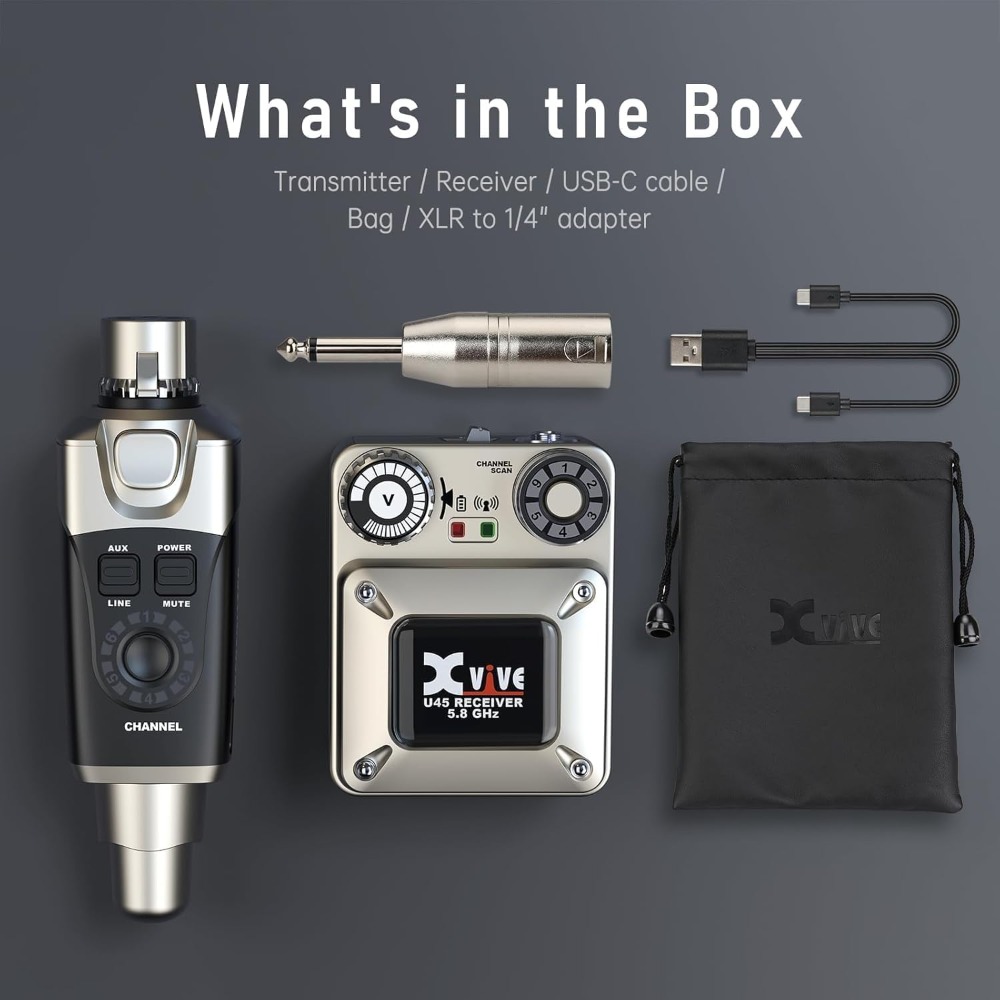 Xvive U45 Sistema di monitorag - In Ear Monitor Iem recensione e prezzo