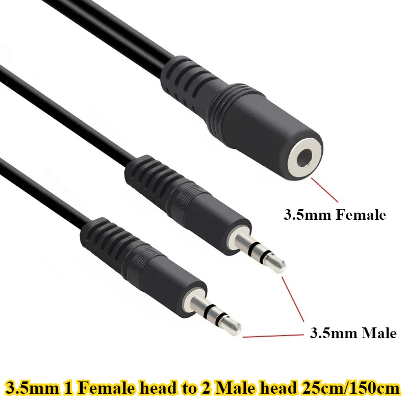 2/5 Pezzi Cavo Adattatore Audi - Earphone Splitter Jack recensione e prezzo