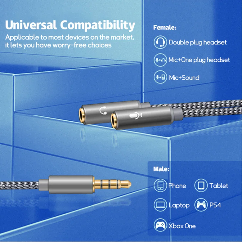 Splitter per Cuffie 3.5mm, Cav - Audio Splitter Y recensione e prezzo