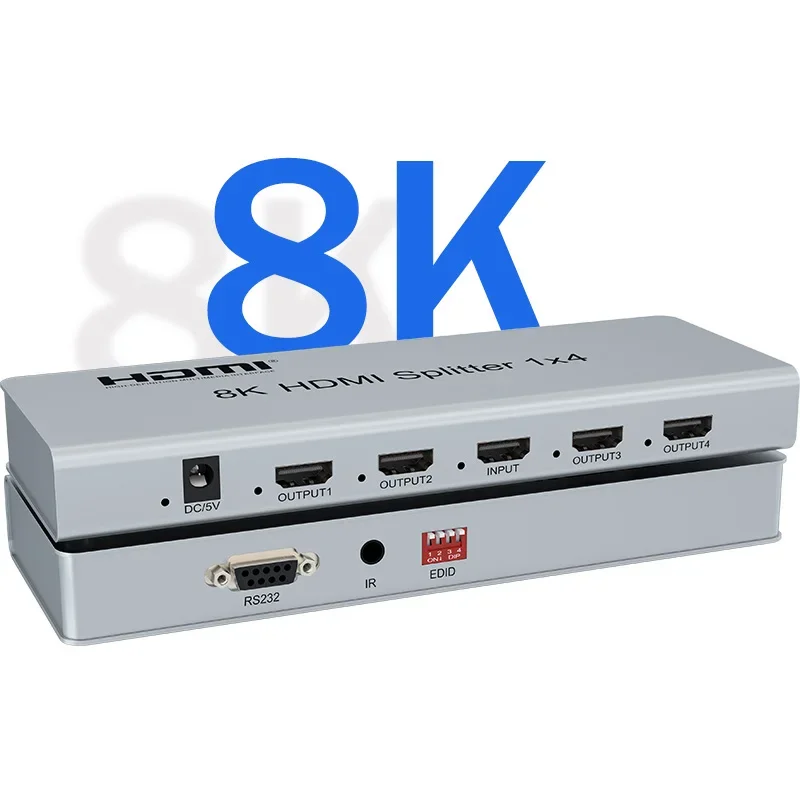8K HDMI 2.1 Splitter 1x2 1x4 8 - Audio Splitter Y recensione e prezzo